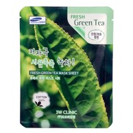 3W CLINIC Maska za lice Fresh Green Tea Mask Sheet 23ml/1kom