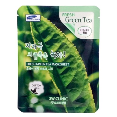 3W CLINIC Maska za lice Fresh Green Tea Mask Sheet 23ml/1kom