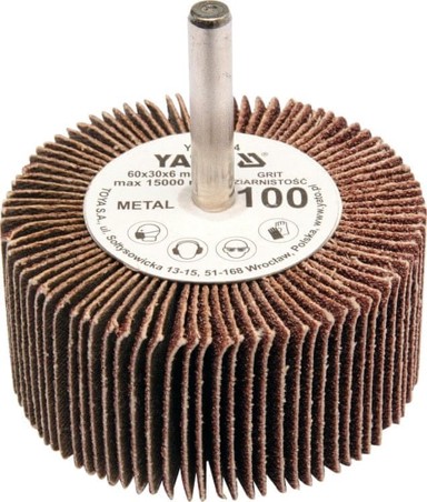 YATO Brusna ploča s listićima s drškom 60 x 30 x 6 mm P80 YT-83363
