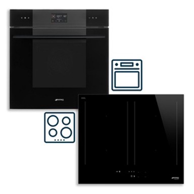 SMEG Set ugradbene pećnice SOP6102TB3 Linea i indukcijske ploče za kuhanje SIM3644D Classica