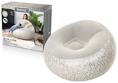 BESTWAY Fotelja na napuhavanje 75052, , siva