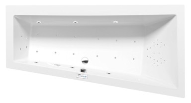 POLYSAN Hidromasažna kada ANDRA R, 180x90 cm, Highline Hydro-Air, krom, akrilat