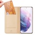 DUX DUCIS Torbica Skin Pro Book za Samsung Galaxy S22, zlatna