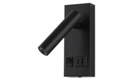 LED rasvjeta za ormarić, 2 W, prekidač za uključivanje/isključivanje, USB, crna