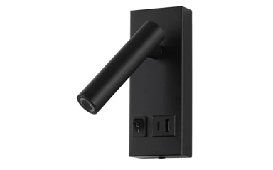 LED rasvjeta za ormarić, 2 W, prekidač za uključivanje/isključivanje, USB, crna