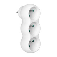 ORNO Razdjelnik snowman 3 x 2P+Z, gornji utikač, bijeli