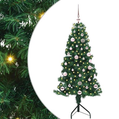 Božićno drvce umjetno Korner, zelena, 150 cm, PVC i metal