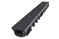 MAX-POL Linearna drenaža MX01718-6 1000 x 98 mm s PP rešetkom A15, crna