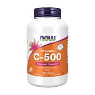 NOW Vitamin C-500 naranča okus, 100 tableta za žvakanje