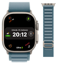 APPLE Pametni sat Watch Ultra 3, GPS + Cellular, 49 mm, Light Blue Alpine Loop, svijetloplavi