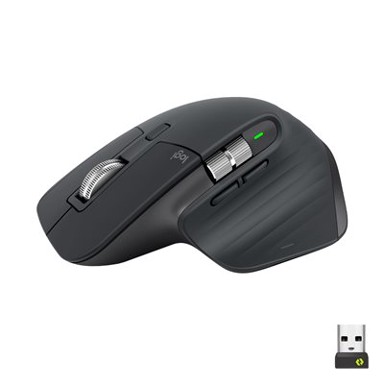LOGITECH Miš MX Master 3S Performance, crni, laserski, bežični,, BT, Unifying receiver, USB