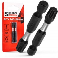 PRO Udarni bit udarni bitovi T40 x 50 mm bit za udarni odvijač 2 kom.