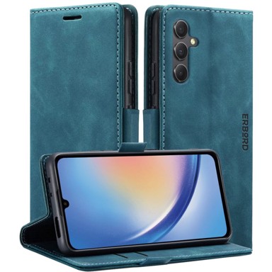 OVERBOARD Futrola za Samsung Galaxy A35 5G, Vintage novčanik s preklopom, plava