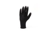 LACUNA Rukavice Pinto, crne, pletene, premaz PU, veličina 08