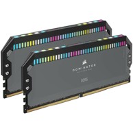 CORSAIR RAM memorija Dominator Platinum RGB, DDR5, 6000 MHz, CL30, AMD EXPO, 64 GB Dual-Kit, siva CMT64GX5M2B6000Z30