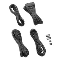 CABLEMOD Pro ModMesh 12VHPWR set produžetaka kabela, karbonski CM-PCAB-16P3KIT-NKC-3PK-R