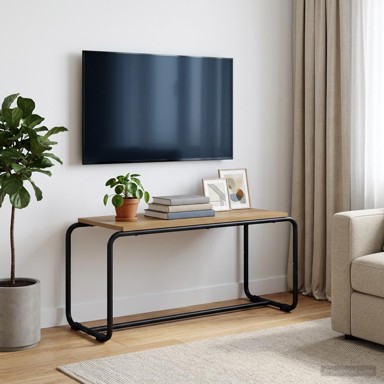 TV stalak 80 x 35,5 x 42 cm od konstruiranog drva, hrast artisan