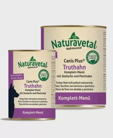 NATURAVETAL Potpuni obrok Canis Plus, puretina, 400 g