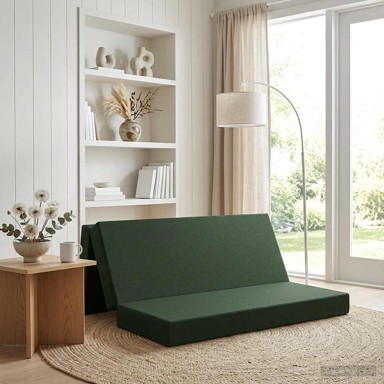 Sofa na razvlačenje, 200 x 67 x 45 cm, tamnozelena