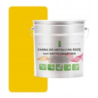 Metalna boja za hrđu 4 u 1 žuta RAL 1003 pocinčani čelik 5 l saten