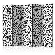 Sobna pregrada u 5 dijelova Black and White Maze II 225x172