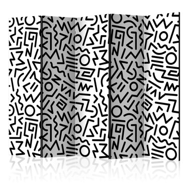 Sobna pregrada u 5 dijelova Black and White Maze II 225x172
