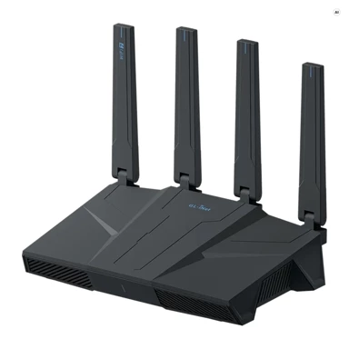 GL.INET Router GL-BE6500, Wi‑Fi 7 AX6500, Dual Band, 5x 2.5G LAN/WAN, USB 3.0, crna
