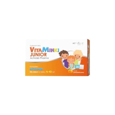 ACTIVLAB VitaMinki Junior vitamini za djecu naranča, 30 x 3 g