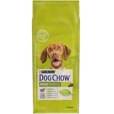 DOG CHOW Adult Janjetina, potpuna hrana za kućne ljubimce, za odrasle pse, 14 kg