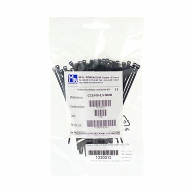 GW Kabelske vezice 100x2,5 mm, crne, UV, pakiranje/100 k10025-0002