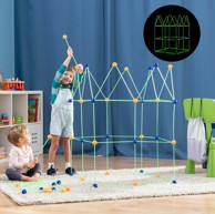 INNOVAGOODS Set za izgradnju tvrđava Builkitt, svijetli u mraku, 155 dijelova