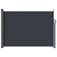 Retraktabilna bočna tenda, 140 cm, 100% poliester, željezo i čelik, crna