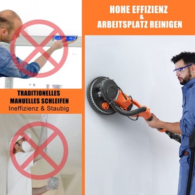 NORTHIX brusilica za suhu gradnju 750 W, 225 mm, s usisavanjem prašine