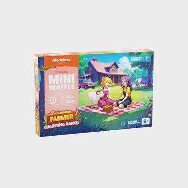 MARIOINEX Set za slaganje Mini Waffle Farmer Charming Ranch 100 kom