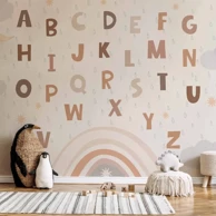 Tapeta Letters, 500x350 cm, standard
