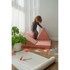 LITTLE NICE THINGS Svijetloružičasti dječji puf od samta Montessori 