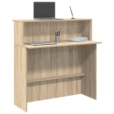 Recepcijski stol 100x50x103,5 cm od konstruiranog drva, hrast