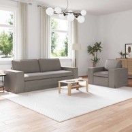 Sofa 2 kom metalna, sivo-smeđa