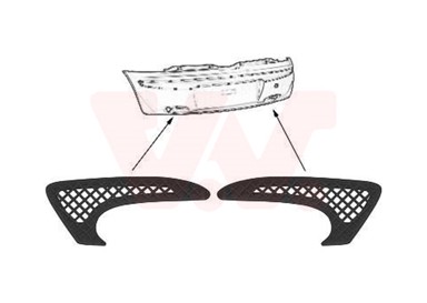 VAN WEZEL Maska branika Fiat Punto 99-09, -03, desna/lijeva, 3 vrata