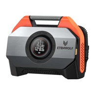 ETENWOLF Prijenosni kompresor za gume S6, 11,03 bar, 19200 mAh, narančasti