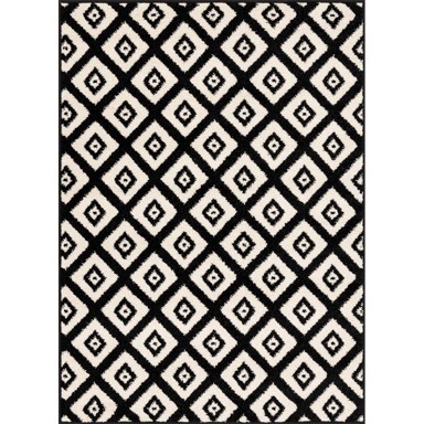 FD Crno-bijeli tepih 133x180 cm Avanti 