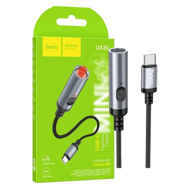 HOCO USB-C upaljač UA30, s kabelom