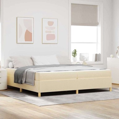 Boxspring krevet, 200x200 cm, bijeli