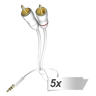 IN-AKUSTIK Audio kabel Star, 3,5 mm jack – cinch, 0,5 m, set 5 kom