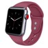 BStrap Soft Silicone remen za Apple Watch 42/44/45mm, Red Wine