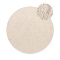 HANSE HOME Tepih vuneni Eleni Natural White ručno rađen okrugli ø200 cm, prirodna boja