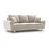 COSMOPOLITAN DESIGN Bež baršunasti sklopiva/s prostorom za odlaganje sofa 235 cm Kyoto, 235x100x88 cm