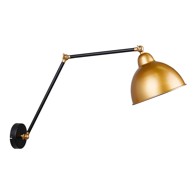 CANDELLUX LIGHTING Metalna zidna lampa u crno-zlatnoj boji Truck