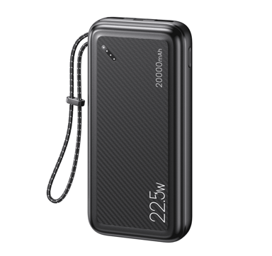 USAMS Power Bank PB60 (US-CD168), Dual USB s uzicom, Quick Charge 3.0, PD 3.0, 20,000mAh, 22,5W, crna