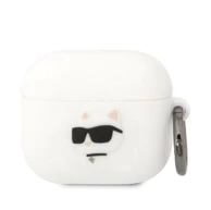 KARL LAGERFELD Silicone Choupette Head 3D futrola za AirPods 3, bijela